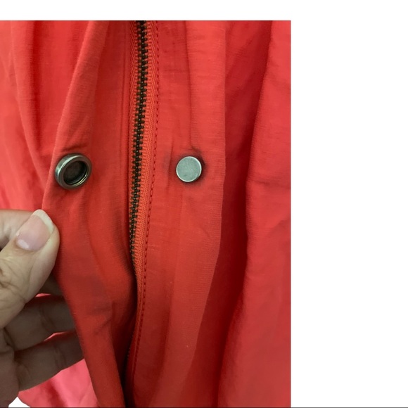 Eileen fisher stand collar hidden hood jacket zipper and snap front size medium - Picture 5 of 13